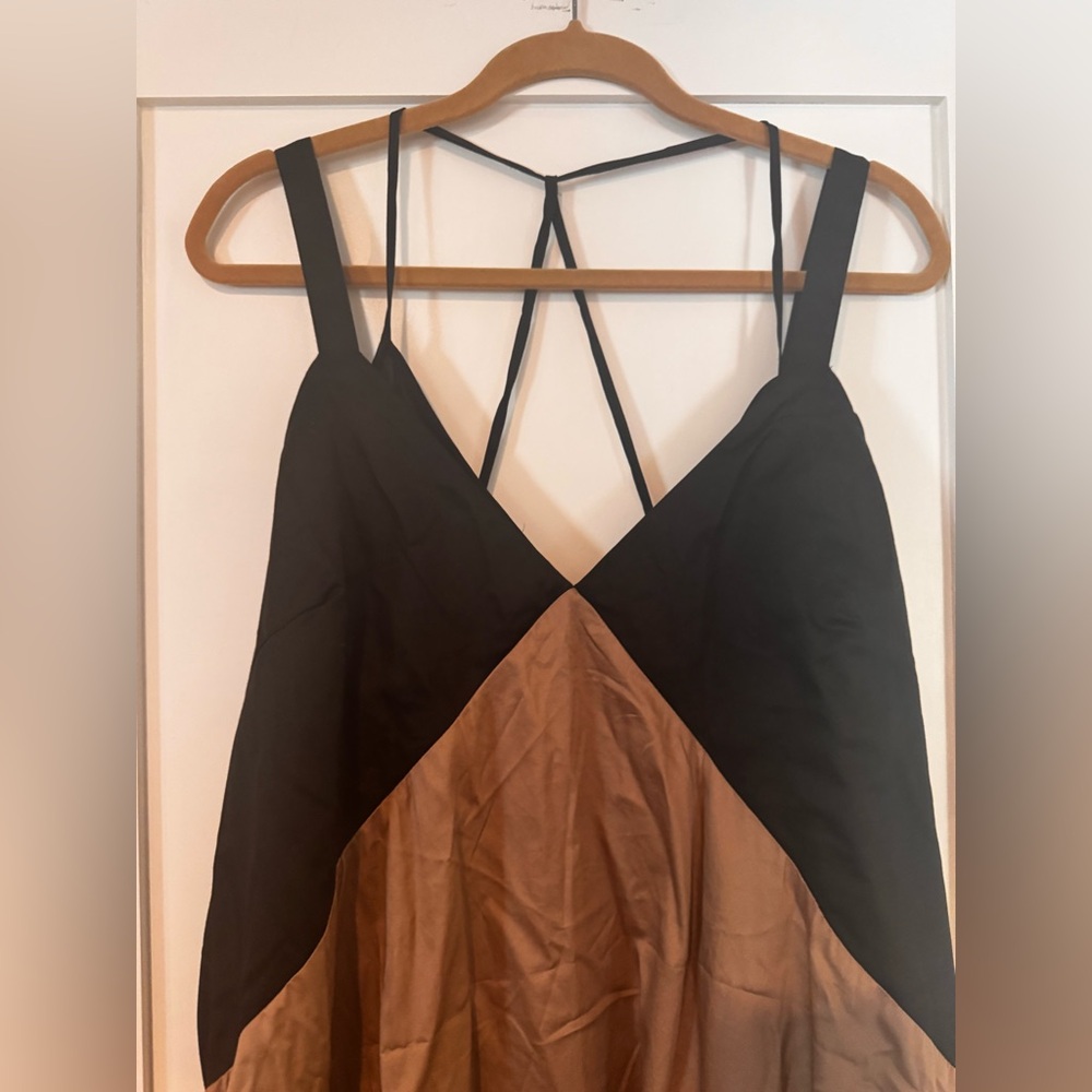 REISS Natalia Colorblock Cotton Maxi Dress size 14 - Picture 7 of 12